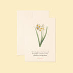 Ephesians 2:8 Saved by Grace Bible verse floral greeting card
