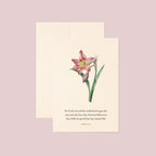 John 3:16 For God So Loved the World Bible verse floral greeting card