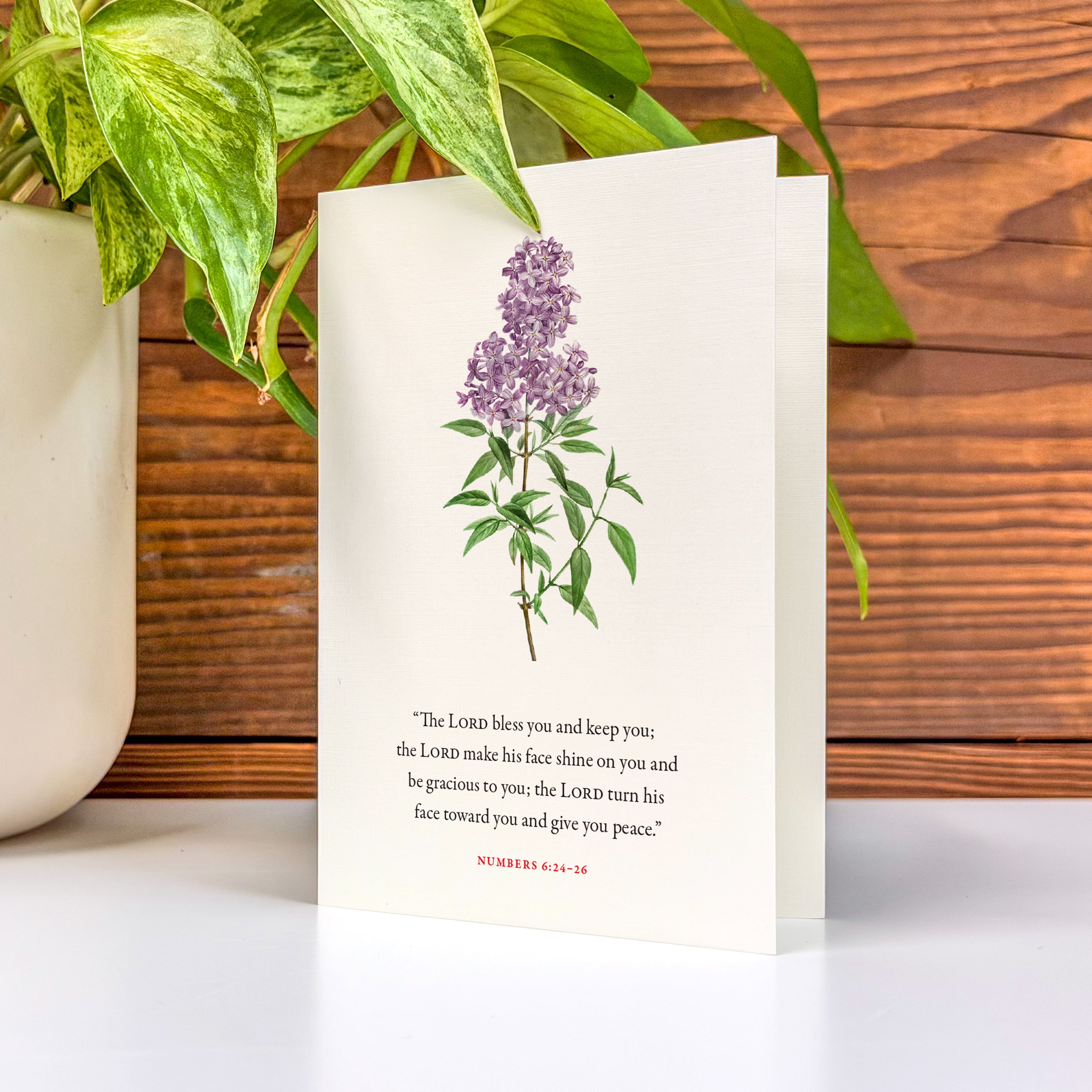 Numbers 6:24–26 Folded Card