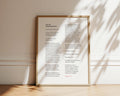 Exodus 20:1-17 Ten Commandments Bible verse wall print
