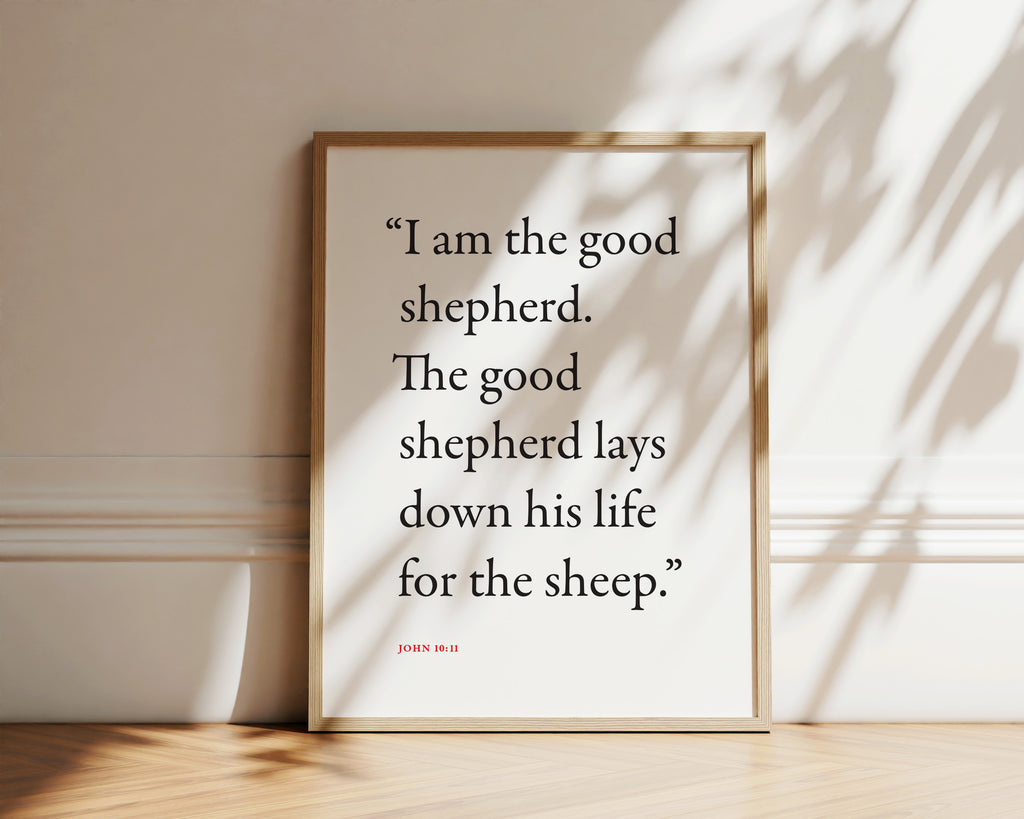 John 10:11 Wall Print