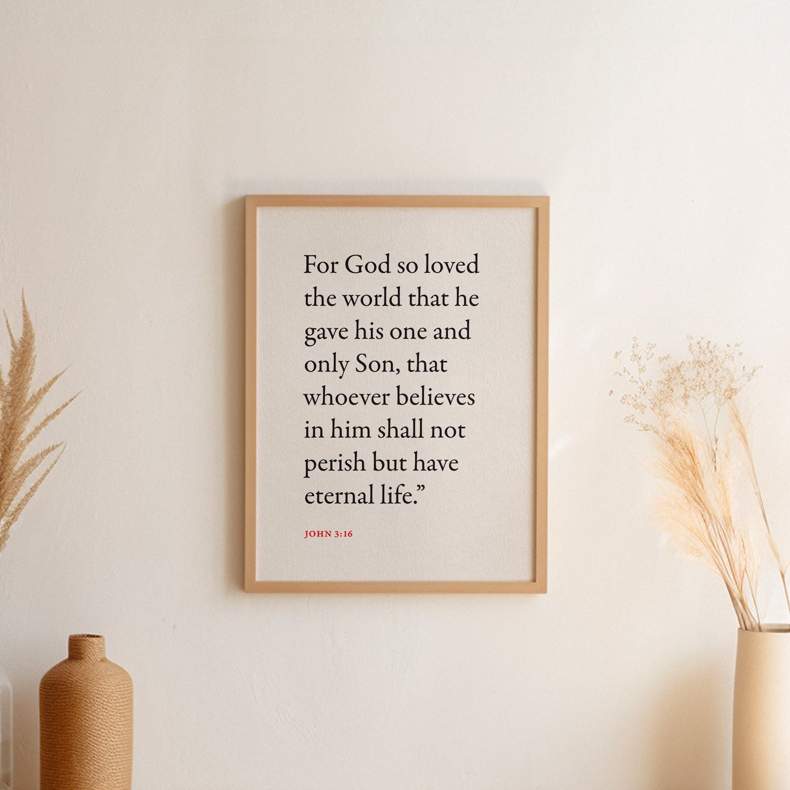 John 3:16 Wall Print