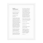 Exodus 20:1-17 Ten Commandments Bible verse wall print in white frame